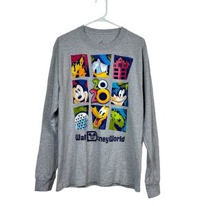 Disneyland Resort Walt Disney World Adult Long Sleeve Graphic T-Shirt Medium